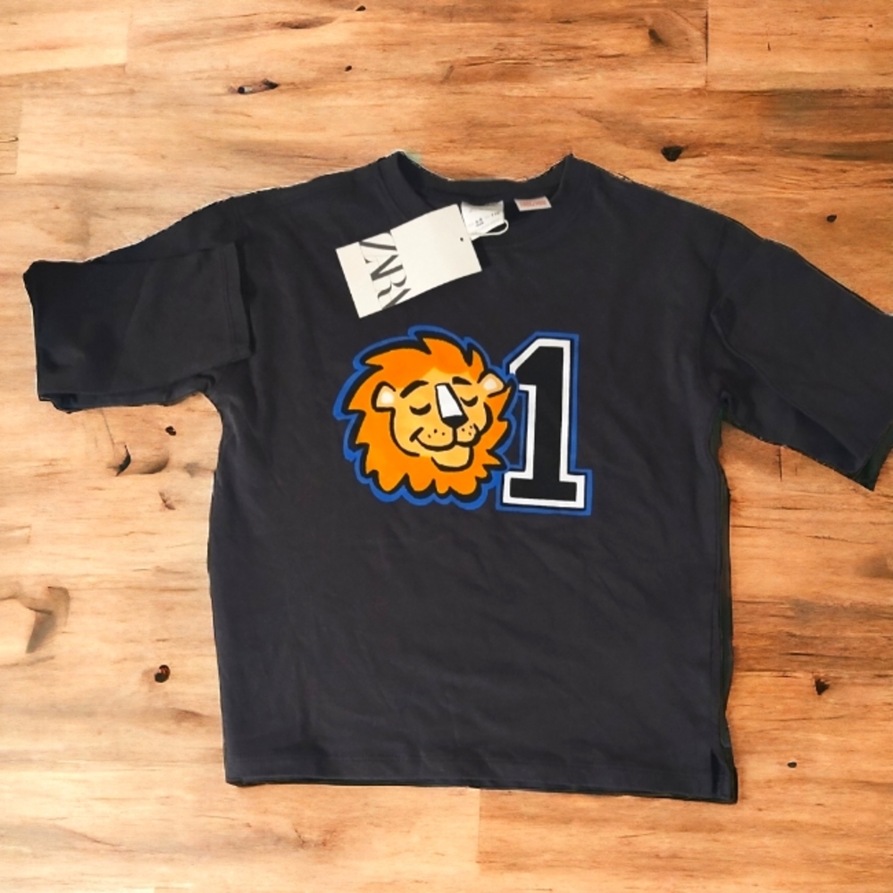 ZARA graphic longsleeve tee boy's size 4-5 NWT